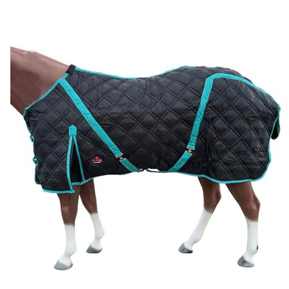 HILASON Quilted Western Horse Stable Blanket - Water Resistant - size: 84 In