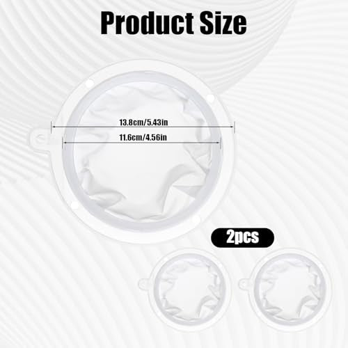 200 Plastic Cooking Oil Filter, 2 Pcs 200 Nylon Fine Mesh Sieve Fine Strainer for Liquids Colander Kitchen Funnel for Yogurt Honey Milk Juice Wine Coffee Cheese Grease Filtering, 5 Inch