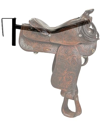 QWORK Saddle Rack, 2 Pack Removable Saddle Rack, Hangs on Stall Walls or Doors, for Western and English Tack Storage