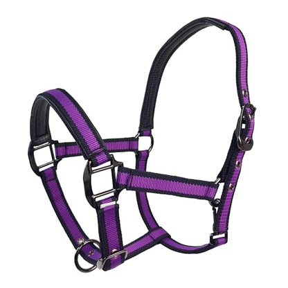 Hilltown Adjustable Horse Halter - color: PURPLE, size: Pony
