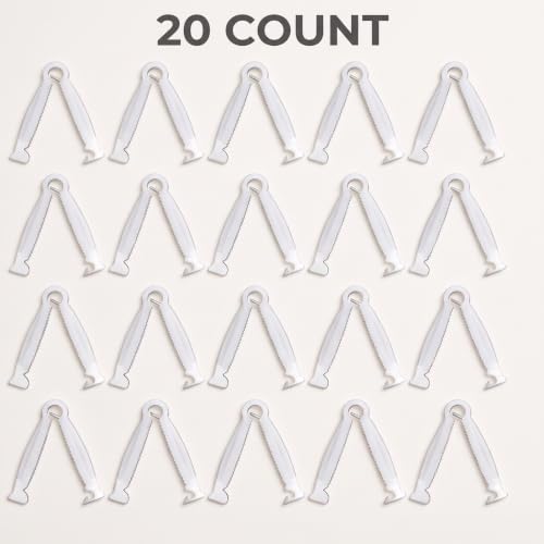 20Pcs Disposable Umbilical Cord Clamps - Sterilized Medical-Grade Puppy Birth Tool for Small Animals | Quick-Release Vet-Approved Pet Delivery Supplies,Veterinary Supplies, Pet Midwifery Tools