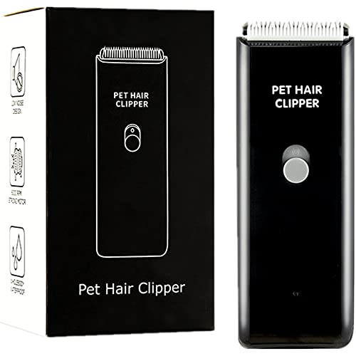 Dog Cat Home Hair Waterproof Clipper Portable Pet Shaver - color: Black