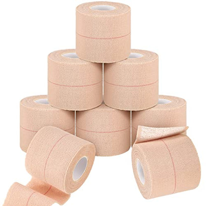 Tondiamo 8 Rolls Elastic Tape Adhesive Elastic Tape Self Adhesive Bandages Wrap Flexible Stretch Bandages Athletic Sports Skin Strips for Sports Ankle, Knee and Wrist Animal Pets(2 Inch X 5 Yard) - size: 2 Inch x 5 Yard