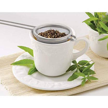 HIC Kitchen Fine Mesh Strainers with Helper Handles, 18/8 Stainless Steel, Set of 4, 2.5, 3.75, 5.5, 7-Inch Strainers - size: Mesh, Set/4 (2.5, 3.75, 5.5, 7-Inch)