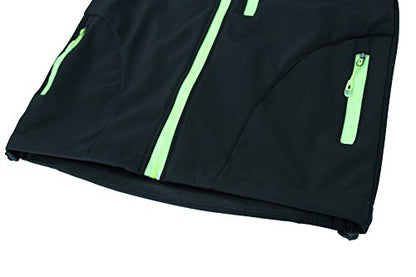 M2C Boys Girls Hooded Windbreaker Fleece Lined Softshell Jacket - color: Black, size: 4T