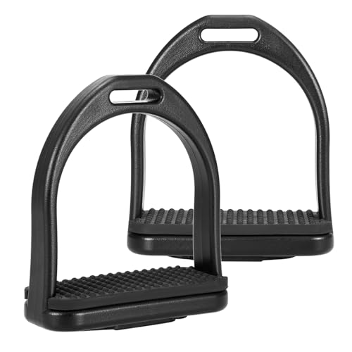 2 PCS High Strength Stirrups, Plastic Horse Riding Stirrups with Non Slip Rubber Pad, Horse Riding Tool Accessories for Kids (Small)