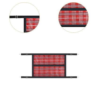 Stall Guard for Horse Barn Guard for Goats, Cows Easy Install 59.1 inch x 18.9 inch Gear Stable Supplies Stall Gate Guard, Red - color: Red