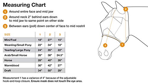 Cashel Quiet Ride Long Nose Horse Fly Mask (QRHL), Black - size: Horse