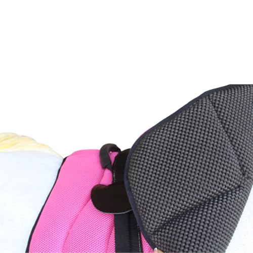 Horse Western Breathable Padded Anti-Slip Neoprene Bareback Saddle Pad 39194 - color: Pink/Black, size: Bareback Pad: 23" L x 36" W Cinch: 32" L x 4" W