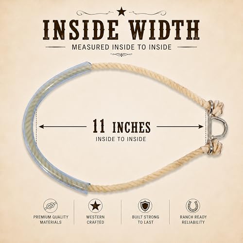 M-Royal Western Rope Noseband Bosal with Russet Leather & Nickel Plated Hardware for Horses | Horse Training