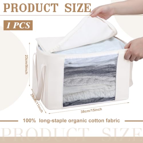 1 Pack Cotton Sweater Storage Bag Cashmere Storage Bag with Handle