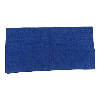 Majestic Ally Solid Color 34"x 36" Traditional Acrylic Saddle Blanket with Hemline Edges-3.7 lbs (Royal Blue) - color: Royal Blue