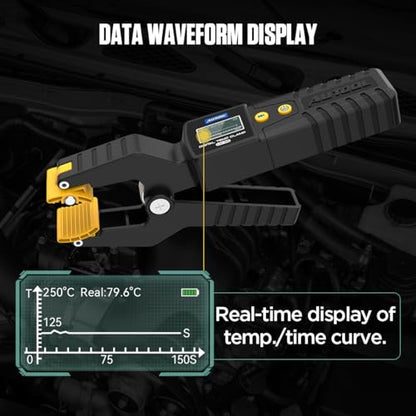 AUTOOL Digital Thermometer HVAC Temperature Clamp Waveform Display