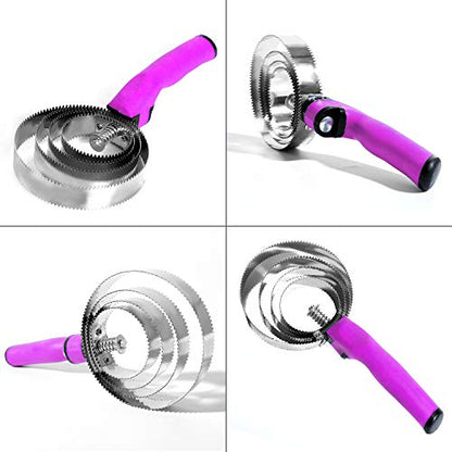 BOTH WINNERS Reversible Stainless Steel Curry Comb with Soft Touch Grip (Pink) - color: pink