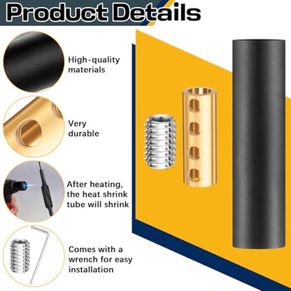 Relaxweex 15 Sets Underground Wire Splice Kit Suit for Wire Under 12 Awg Amp Splicing Quick Wiring Connection Nut Kit Terminal with Shrink Tubes and Screws Circuit Connector(80V) - style: 80v
