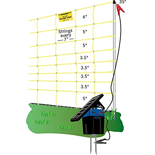 Premier 1 Yellow Electric Sheep & Goat Net Fence – 35"H x 164'L