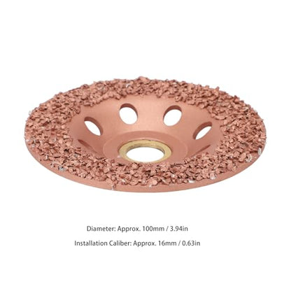 Hoof Trimming Disc, 3.94in HL Q7DMP Ti Plated Hoof Trimming Tool Hoof Trimming Grinding Wheel, Hooves Repair Tool Replacement Disc for Goats, Horses, Sheep, Pigs, Cattle
