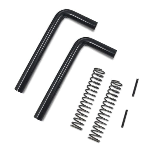 Trailer Gate Spring Latch Repair Kit 819T for Utility Trailers | Heavy-duty black steel latch repair kit, includes pins and springs, fits Carry-On utility trailers, replaces 819T