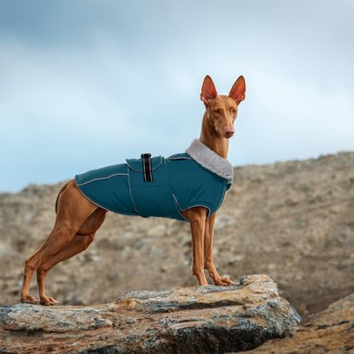 Lelepet Dog Coats for Small Dogs Waterproof Dog Jacket with Adjustable Fit - color: Dark Green, size: S