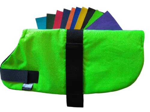 Insulated Kid Coats for Newborn Goats 14"- Neon Green