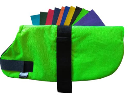 Insulated Kid Coats for Newborn Goats 14"- Neon Green