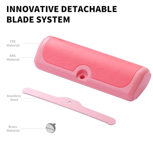 Cat and Dog Deshedding Brush for Shedding, Pink - color: Pink