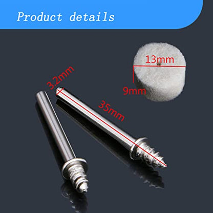 60 Pcs 13mm Wool Felt Polishing Wheels - style: 60 Pcs 13mm Wool Polishing Kits