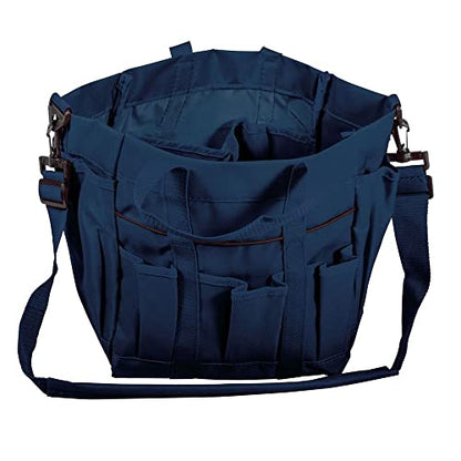 Dura-Tech Deluxe Grooming Tote | Stable Essential for Every Horse Lover | Durable 600D Polyester - color: Navy
