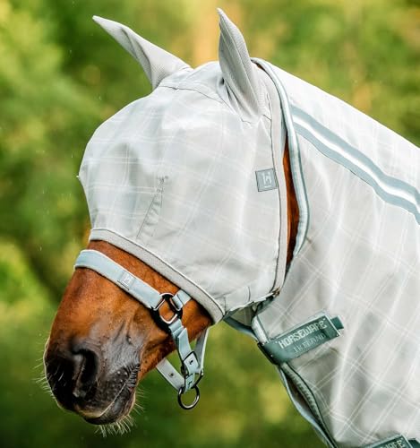 Horseware® Newmarket Fly Mask - Witney Charcoal, Pony - color: Witney Charcoal, size: Pony