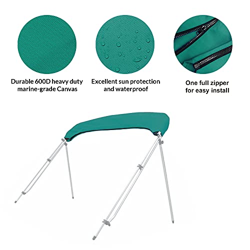 SavvyCraft Boat Bimini Top Cover Storage Boot, Teal 97"-103" W - color: Teal, size: 97"-103" W