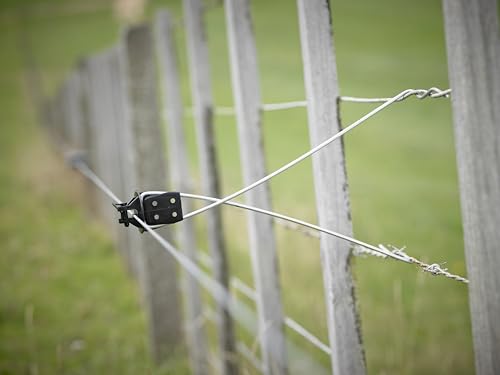 Gallagher Wire Mounted Pinlock 12 inch Offset Electric Fence Insulators | 10 Pack | Secure Electric Fence Offset Insulators for Existing Wire Fences