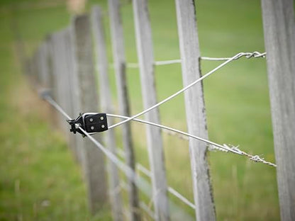 Gallagher Wire Mounted Pinlock 12 inch Offset Electric Fence Insulators | 10 Pack | Secure Electric Fence Offset Insulators for Existing Wire Fences