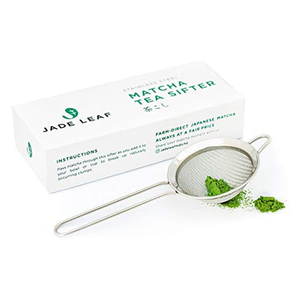 Jade Leaf Matcha Stainless Steel Matcha Sifter | Stainless Steel Sifter - Eliminate Clumps In Your Green Tea Powder - Great Gift for Matcha Lovers
