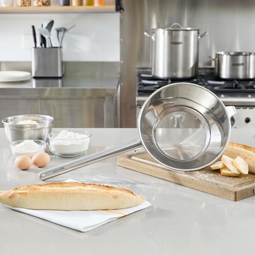 Restaurantware Chinois Strainer 1 Count 10.2" Stainless Steel Bouillon Cone with Extra Fine Mesh China Cap Strainer for Sauces, Stocks, Soups, Broths, Sifting, Sieving, Professional Kitchen Tools - size: Bouillin / Chinois, Extra Fine Mesh-10 1/4"