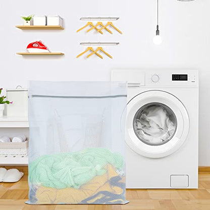 Vivifying Extra Large Mesh Laundry Bag, 2 Pack XXL Oversize Honeycomb Mesh Wash Bags for Washing Machine, Coats, Stuffed Toys, Blanket, Bedding, Sweater, Delicates Clothes (27 x 35 Inches) - size: 2XXL(27" x 35")
