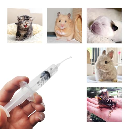 11pcs Puppy Kitten Feeding Tube Kit for Small Animals and Clear Feeding Syringe 5/10/20/30/60ml, Clear Feeding Tube, Syringe Bulb for Puppy Kitten Nestling Feeding Tools