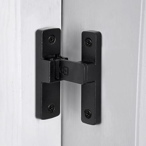 Matte Black 90 Degree Barn Door Lock ，Right Angle Door Lock Latch - color: Matte Black_90 Degree