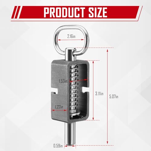 5/8" Weld-On Spring Latch Assembly, Trailer Gate Latch with Plain Tube - size: Pack of 2