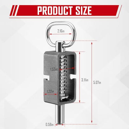 5/8" Weld-On Spring Latch Assembly, Trailer Gate Latch with Plain Tube - size: Pack of 4