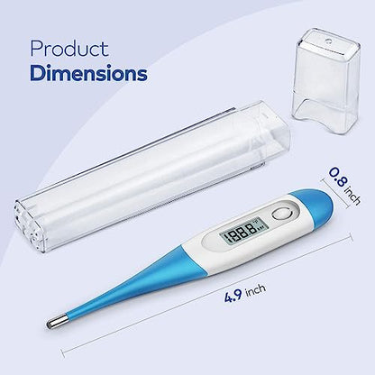 Boncare Rectal Thermometer for Baby 2 Packs (Light Blue+Green) - color: Light Blue+Green