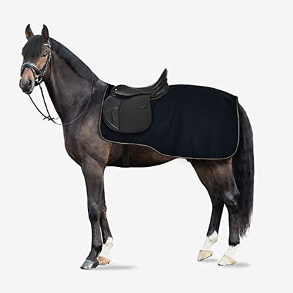 Horze Kiel Riding Blanket with Fleece - Dark Navy - 72 in - color: Dark Navy, size: 72 in