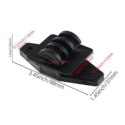 Electric Fence Wood Post Claw Insulators, Black, 50Pcs