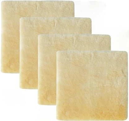 Natural Medical Sheepskin Pad, Non-Slip Back, Natural, 17 x 17 in, 4 Pack - color: Natural, size: 17x17 Inch (Pack of 4)