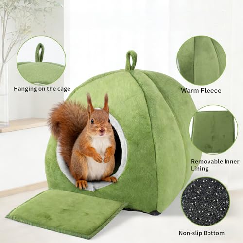 Squirrel Hideout Nest, Washable Bed & Hideaway House