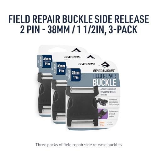 Sea to Summit Field Repair Buckle - Side Release, 2 Pin, 3-pack - style: 38mm / 1 1/2in