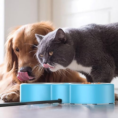 Outdoor Heated Dog & Cat Bowl - Smart Thermal-Dish for Pets, Provides Drinkable Water & Food in Winter (116 OZ) - size: 116 OZ