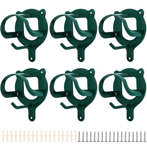 Dunzy 6 Pcs Bridle Hooks Horse Bridle Rack, Dark Green - color: Dark Green