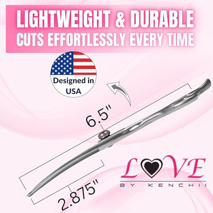 Kenchii Love Dog Grooming Shears, 6.5in Ball Tip Curved - size: 6.5" Ball Tip Curved