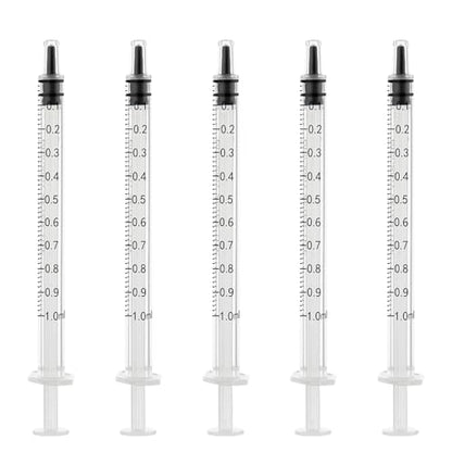 1ml Disposable Luer Slip Syringes Without Needles, 10-Pack - style: 1ml