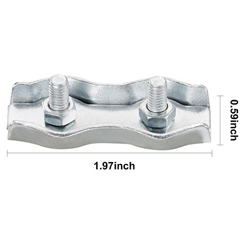 Poly Rope Connector Wires Splicer Galvanized Steel Connector for Electric Fences (20)